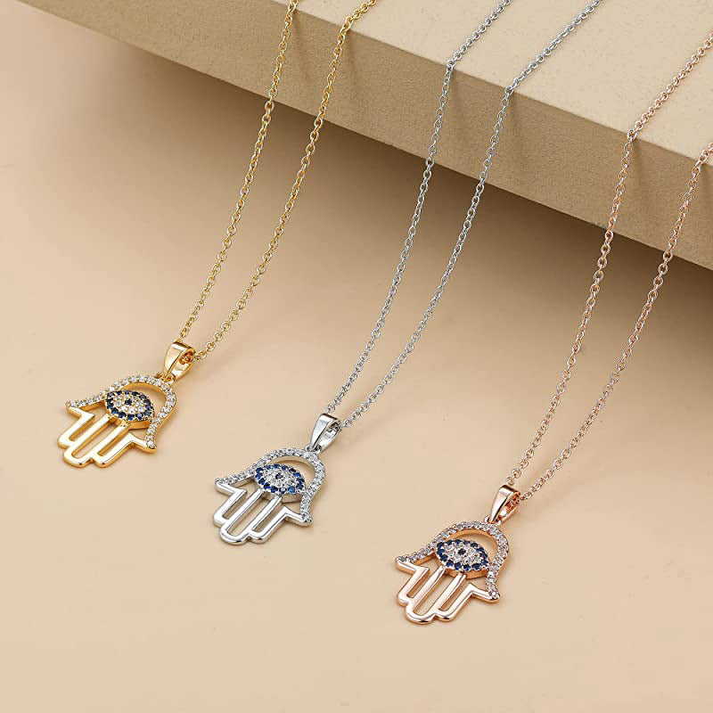 Alina Hamsa Necklace in Gold- Timeless Elegance & Protection ✨
