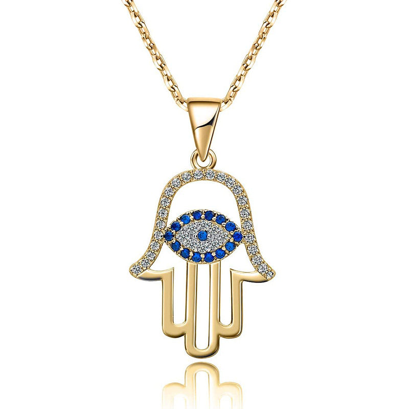 Alina Hamsa Necklace in Gold- Timeless Elegance & Protection ✨