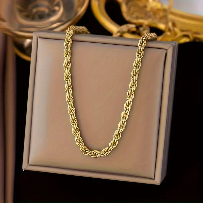 Aurelia Gold Rope Jewellery Set