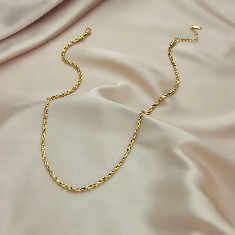 Aurelia Gold Rope Jewellery Set