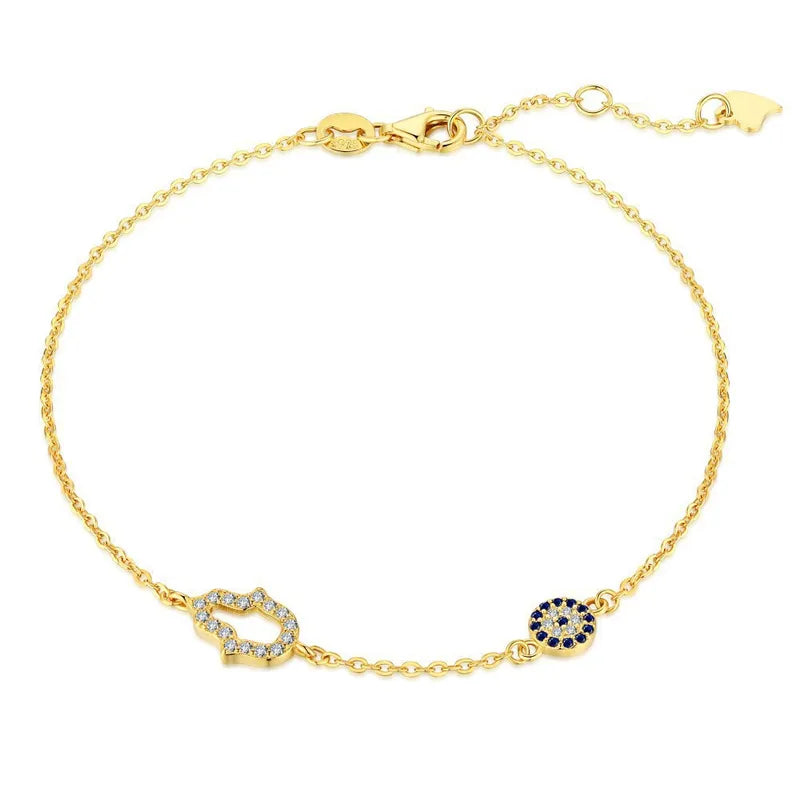 Aurora Evil Eye Bracelet - Golden