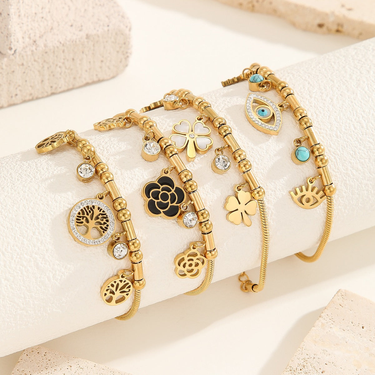 Celeste Evil Eye Bracelet – Protection in Style ✨