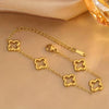 Clovera Four Leaf Gold Bracelet