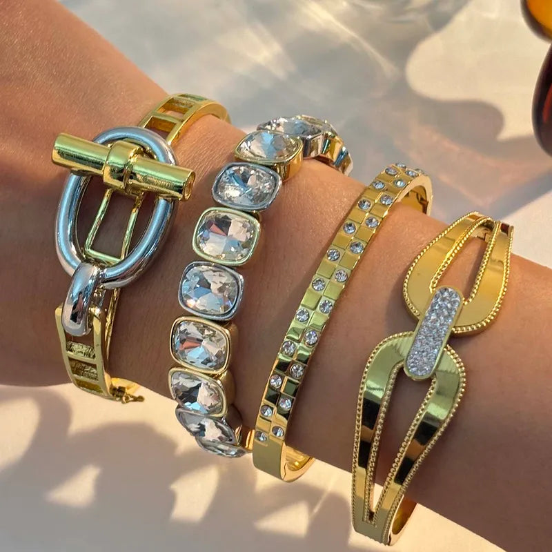 Celia Bangle - 18k Gold Plated