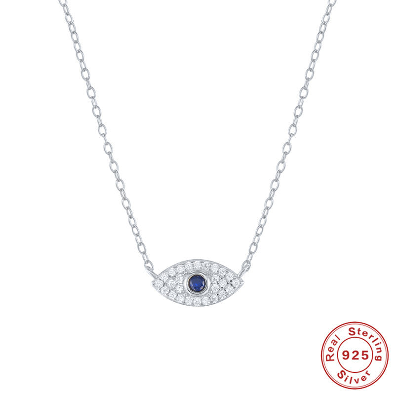 Elody Evil Eye Necklace - Silver