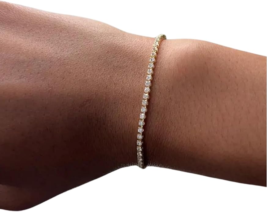 Grace Tennis Bracelet | Gold Plated