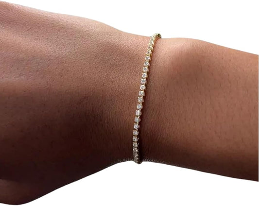 Grace Tennis Bracelet | Gold Plated