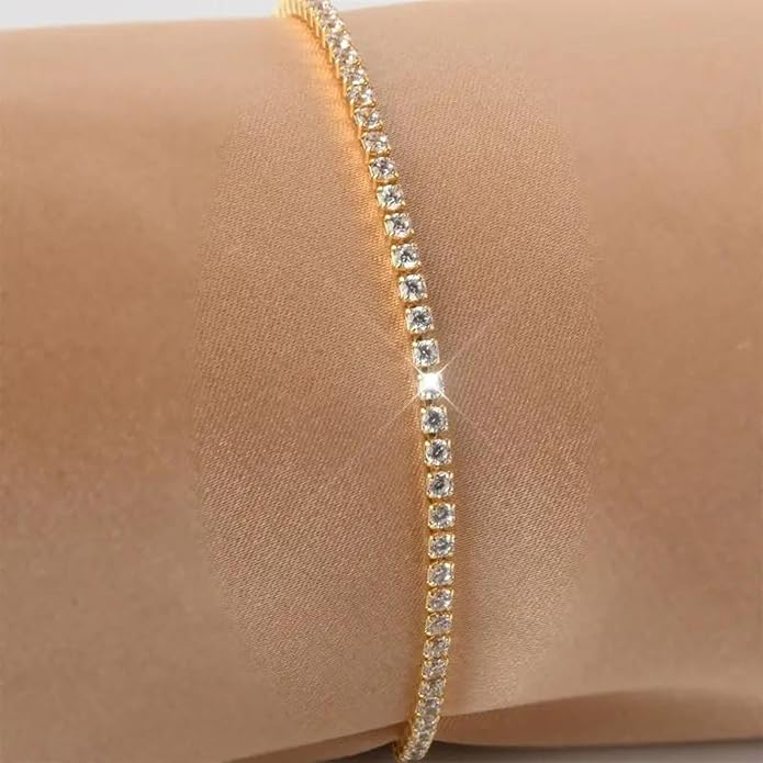 Grace Tennis Bracelet | Gold Plated