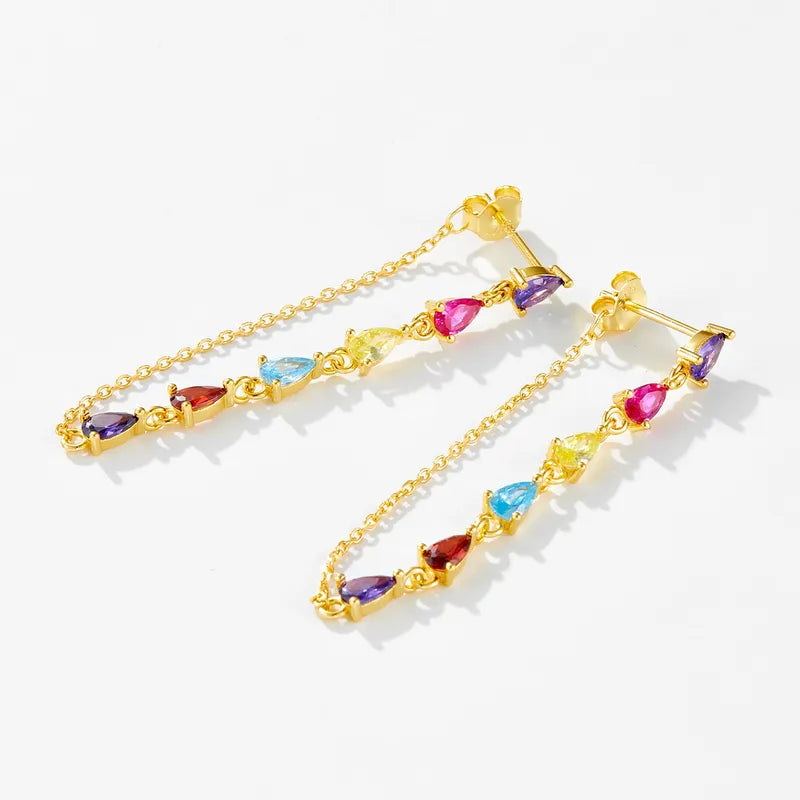Isla Drop earrings - Platinum and Gold options