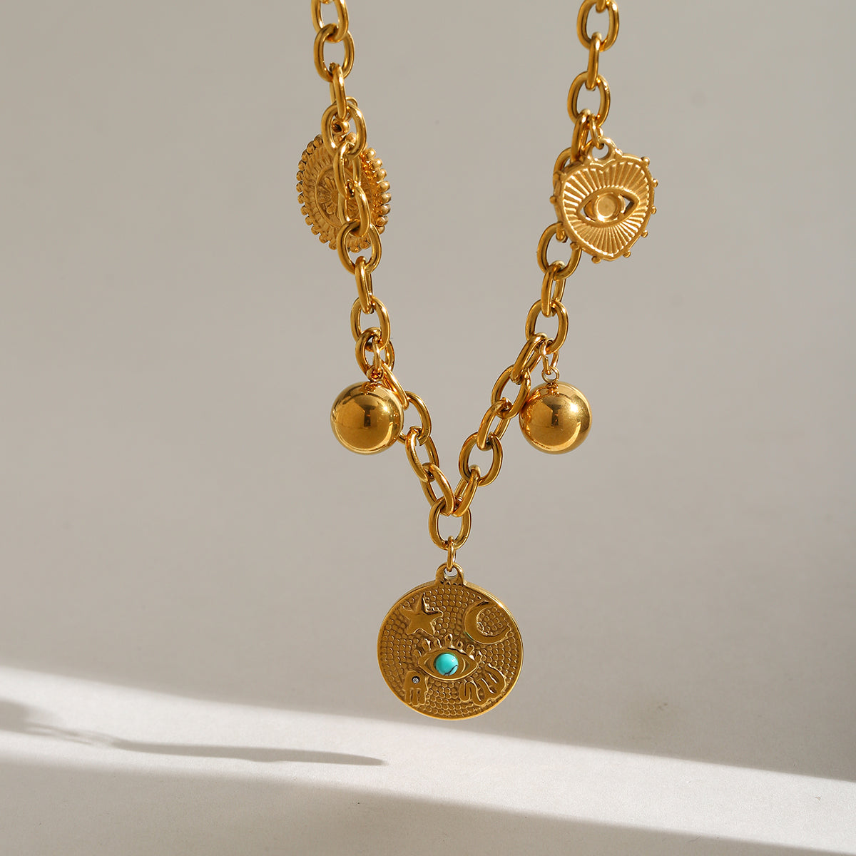 Lucia Charm Set - Necklace and Bracelet