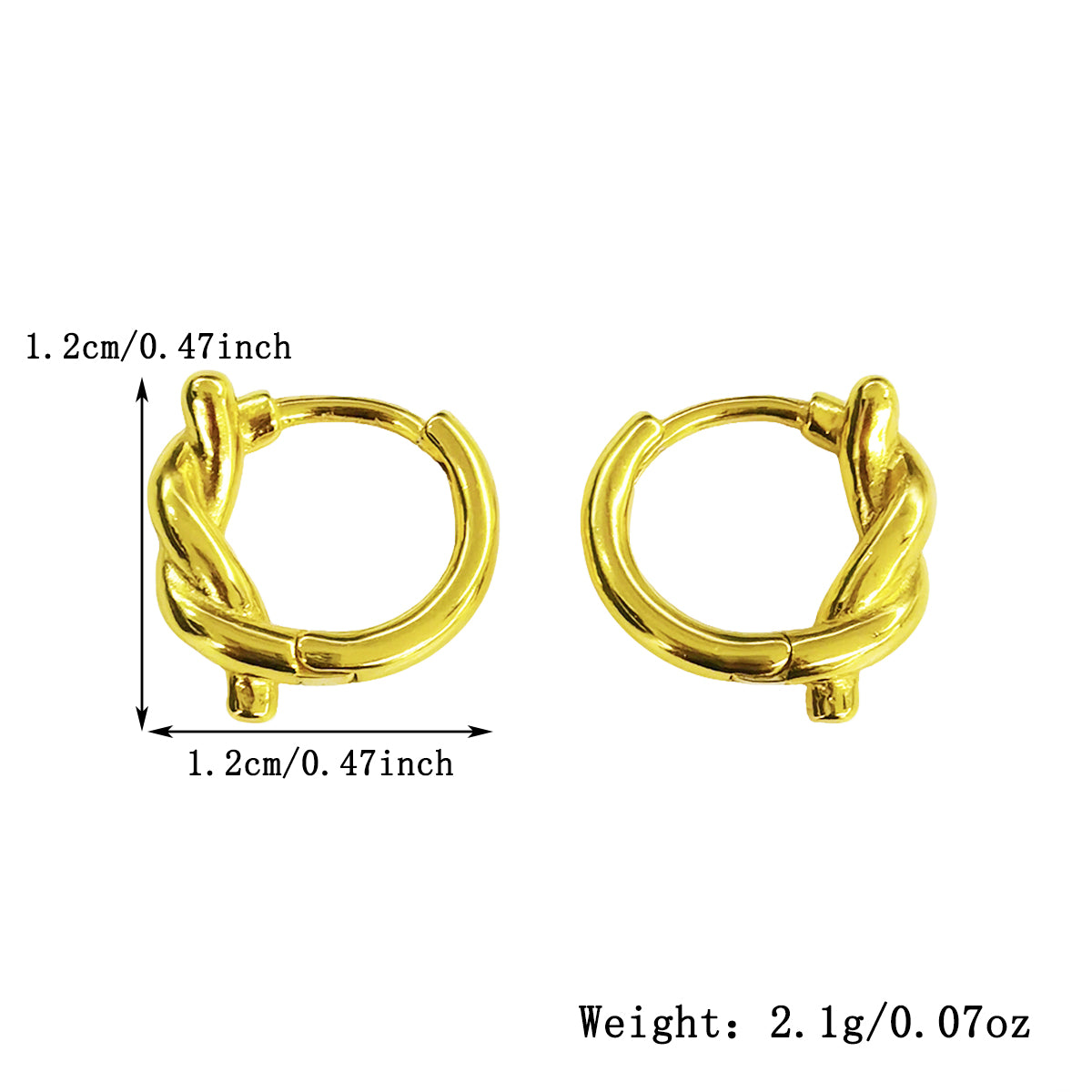 Luna Sleeper Earrings - Silver
