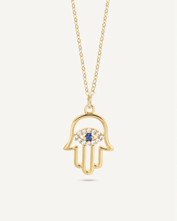Alina Hamsa Necklace in Gold- Timeless Elegance & Protection ✨