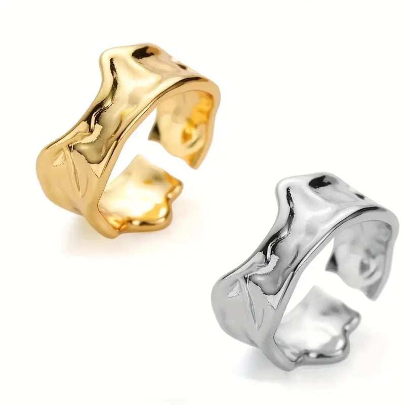 Nova Cuff Ring - 14k Gold Plated