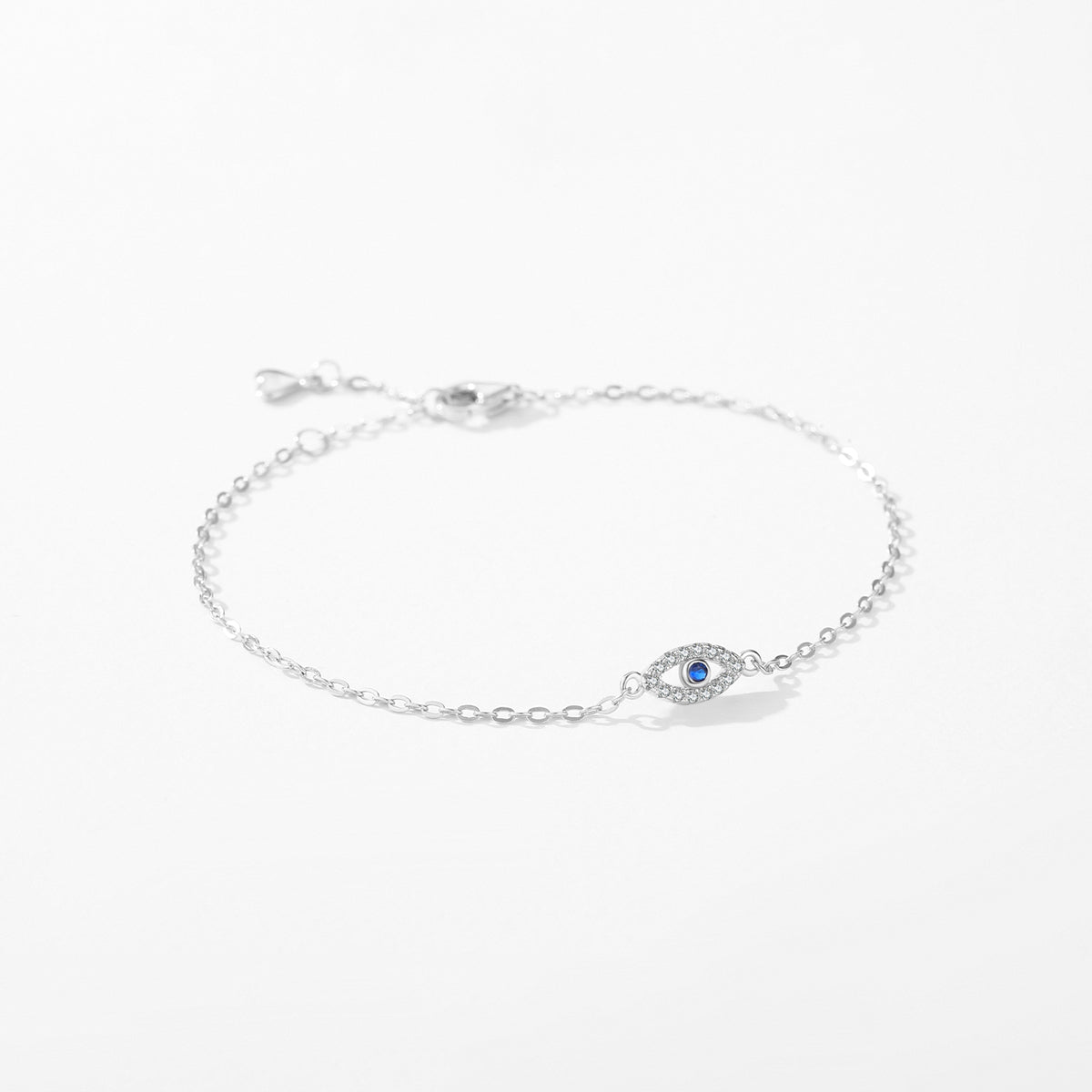 Rhoda Evil Eye Bracelet -Silver - Sterling Silver and Rhodium plated