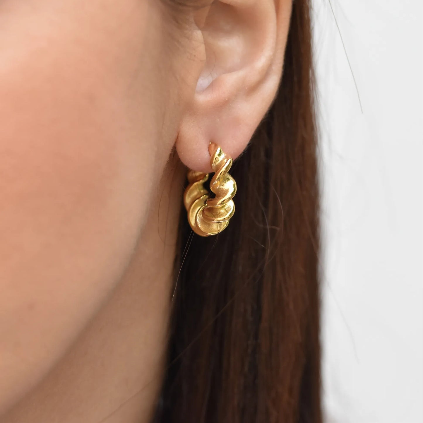 Katie Twist Earrings | Gold Plated