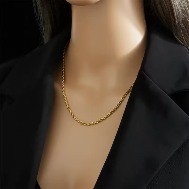 Aurelia Gold Rope Jewellery Set