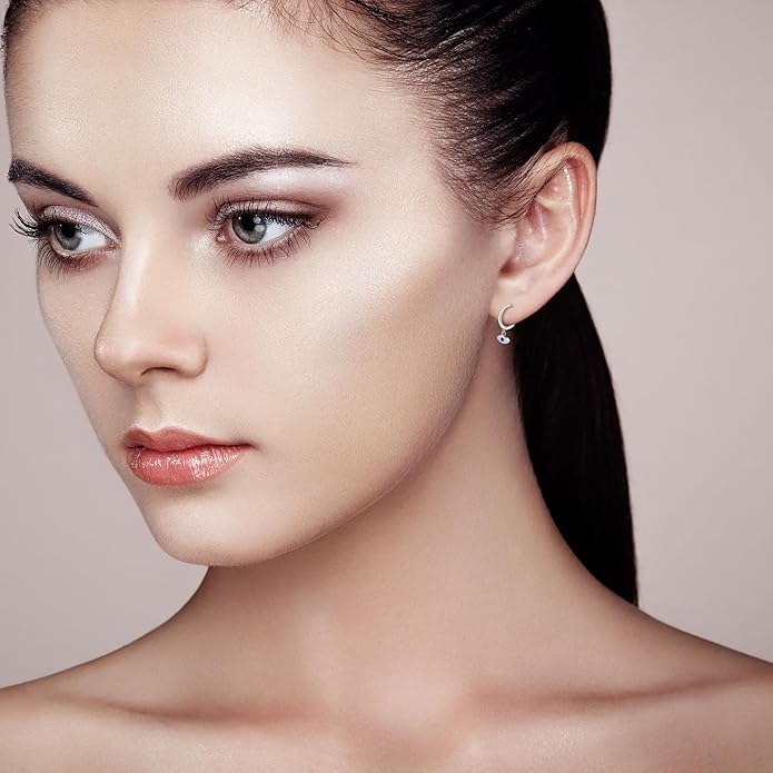 Sienna Evil Eye Earrings – Silver - Protection Meets Elegance ✨