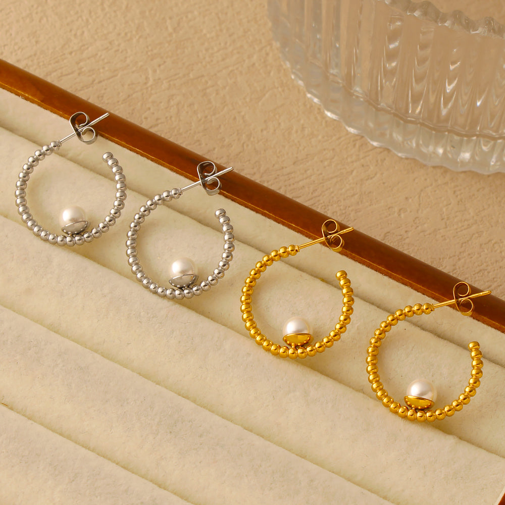 Soleil Hoops – Silver