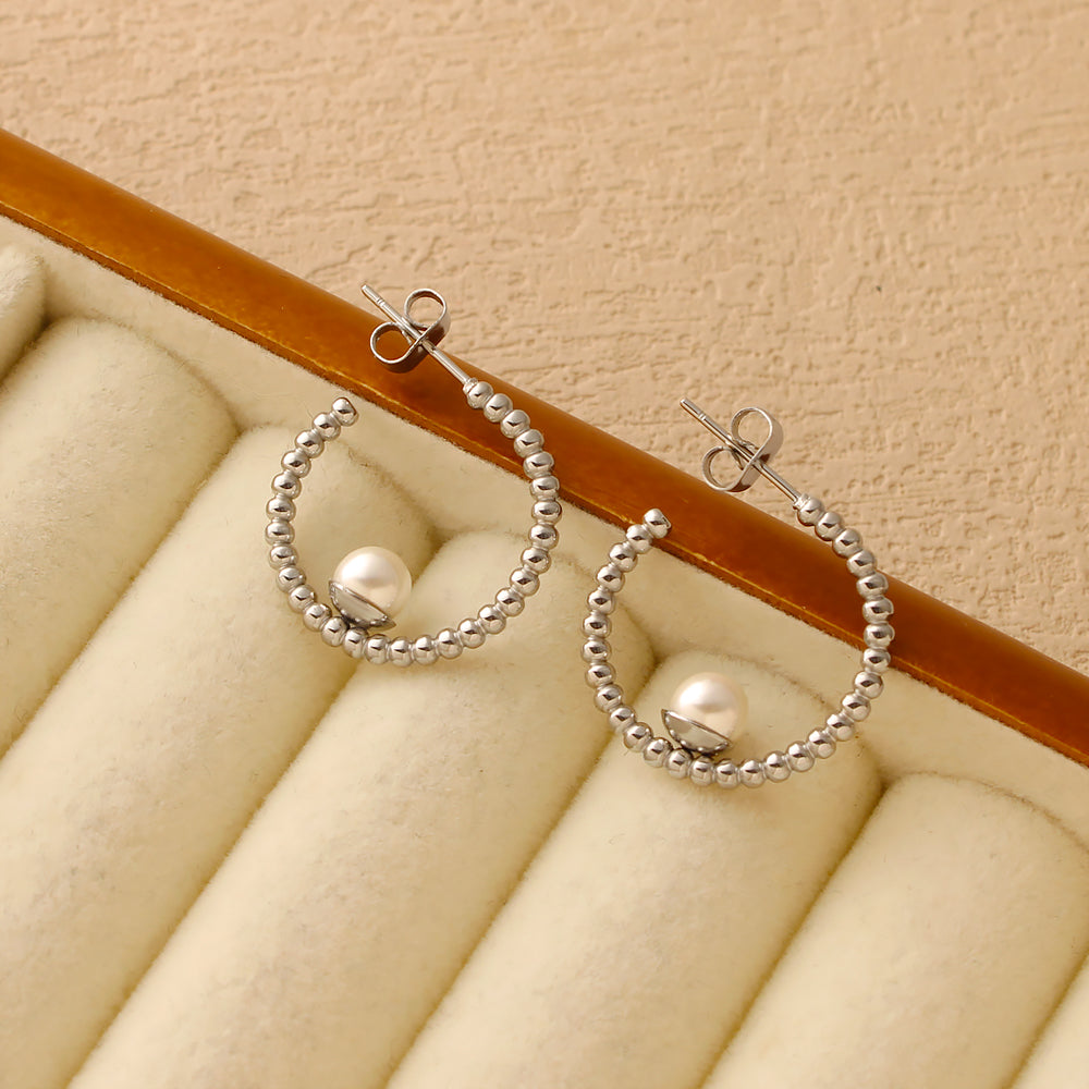 Soleil Hoops – Silver