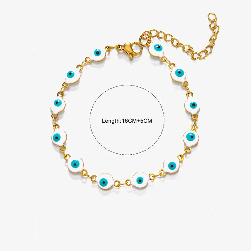 Tully Evil Eye Bracelet - Multiple colours to choose from