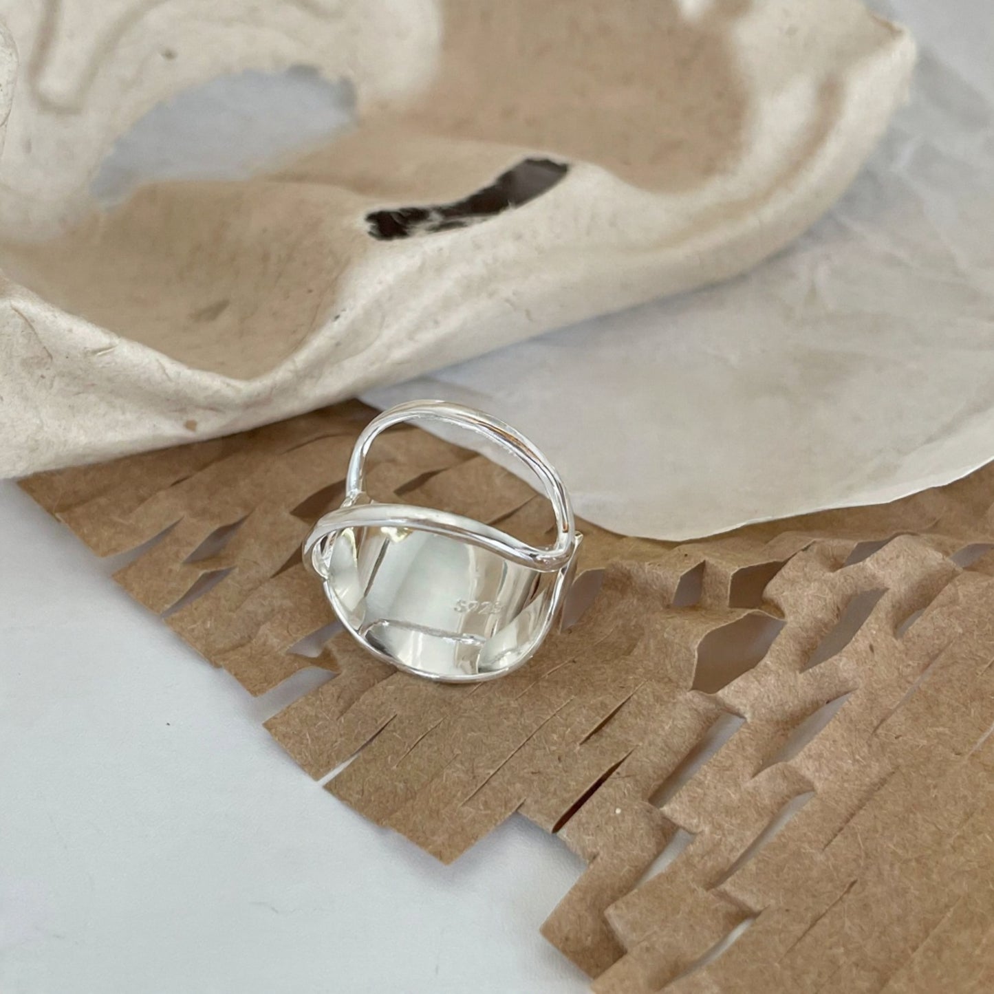 Codie Sterling Silver Wave Ring