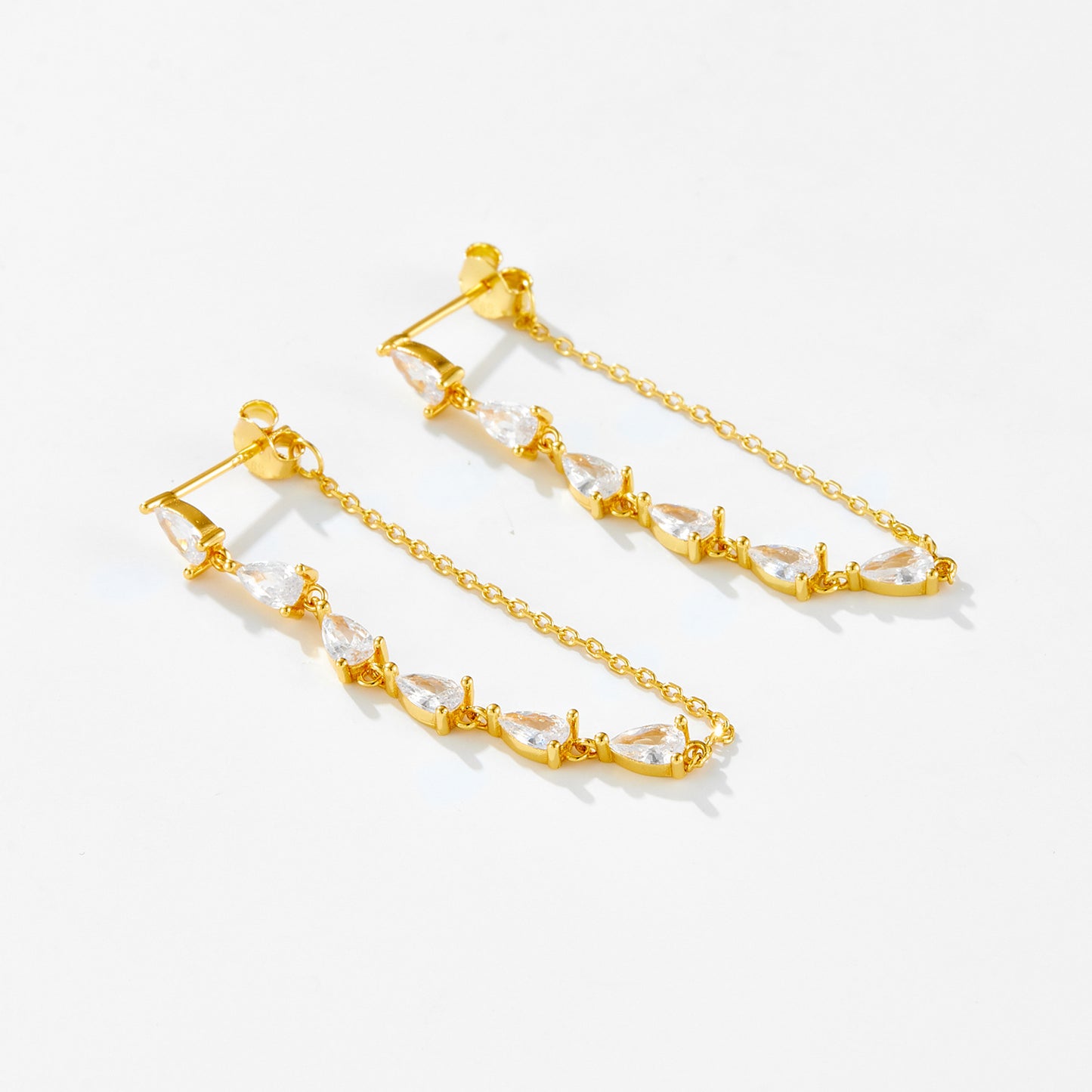 Isla Drop earrings - Platinum and Gold options