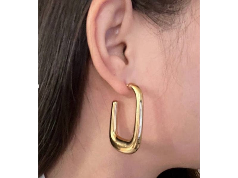 Luxeandco Earrings Hayley Large Hoop Earrings | Gold Plated