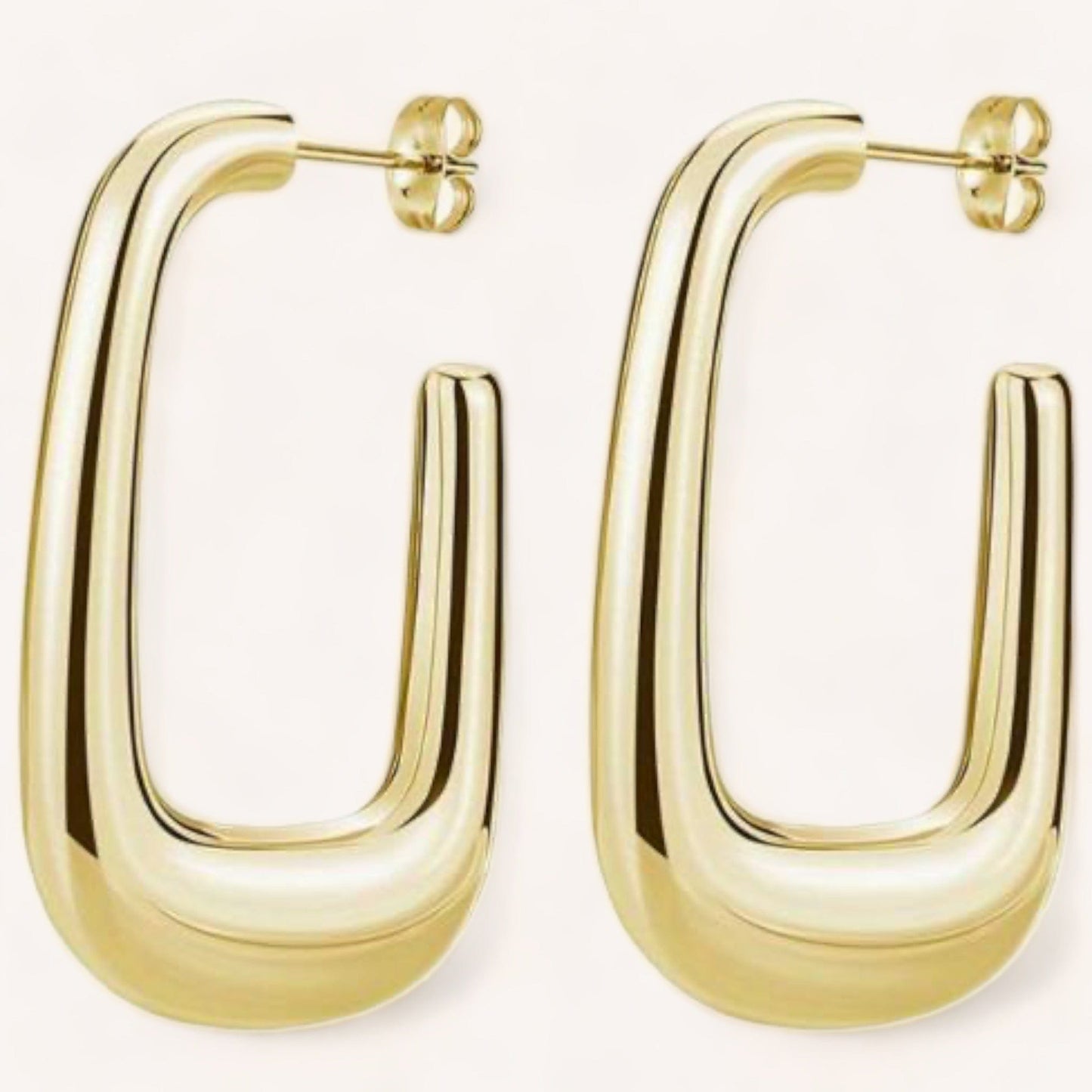 Luxeandco Earrings Hayley Large Hoop Earrings | Gold Plated
