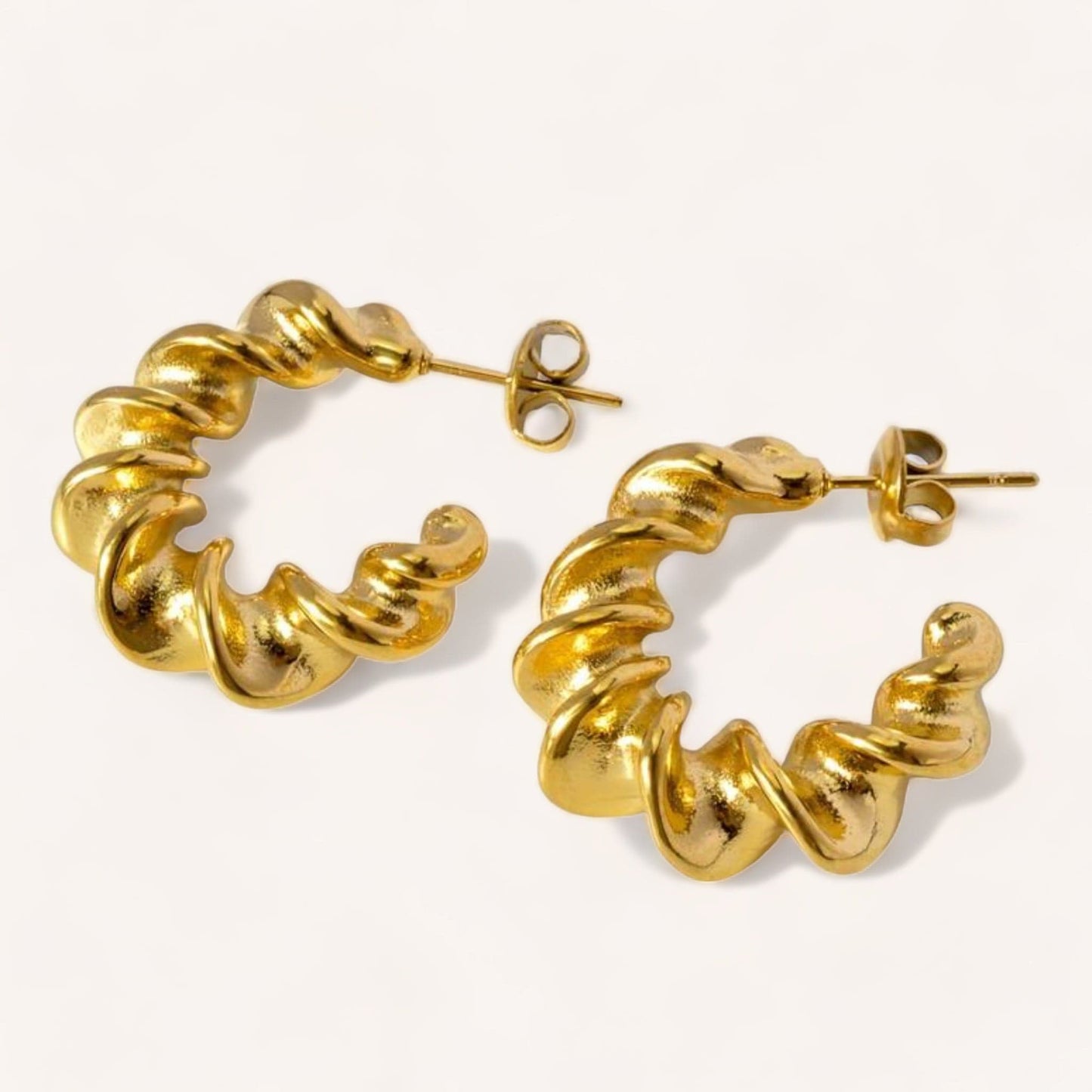 Luxeandco Earrings Katie Twist Earrings | Gold Plated