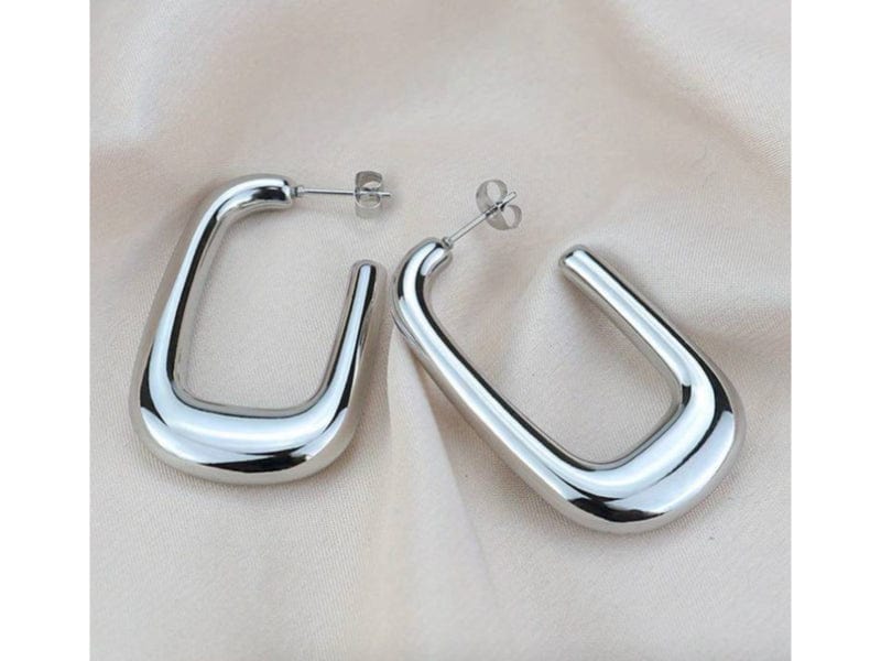 Luxeandco Hayley Large Earrings | Silver
