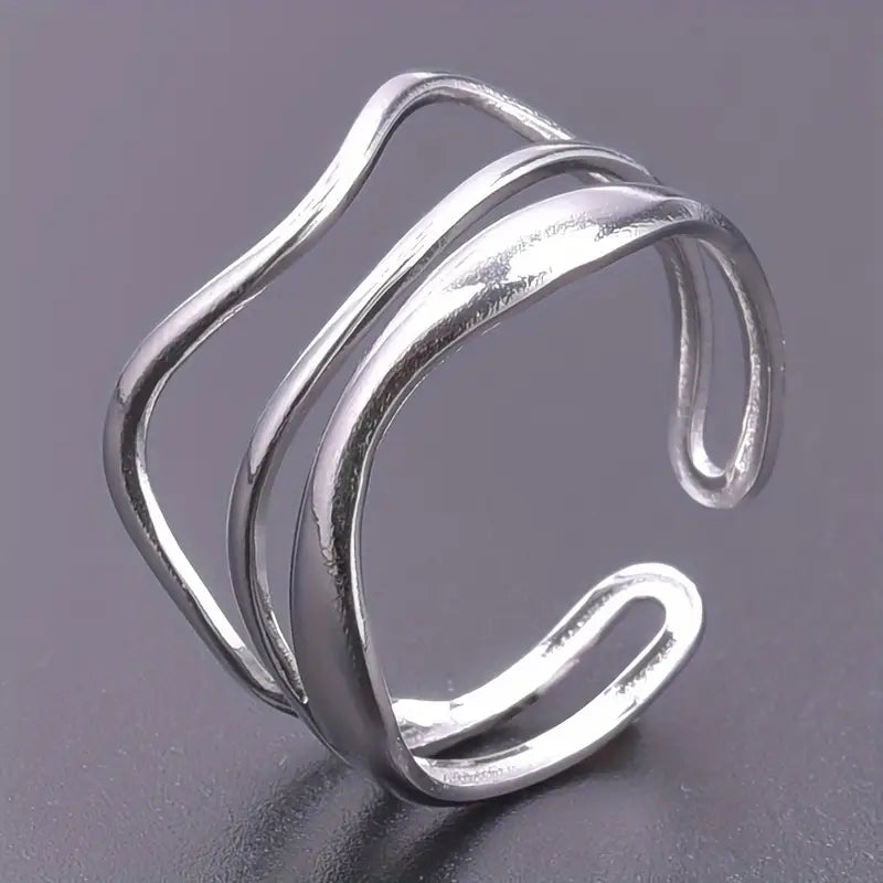 Neo Wave Ring - Silver