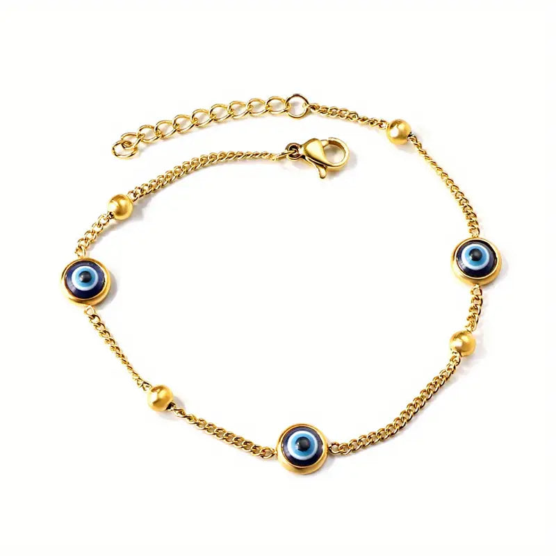 Shireen Evil Eye Gold Bracelet