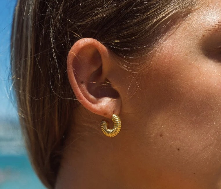 Sofia Hoop Earrings | Gold Plated