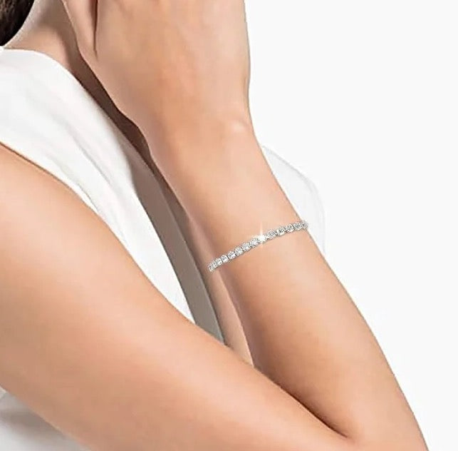 Olivia Silver Tennis Bracelet | Silver