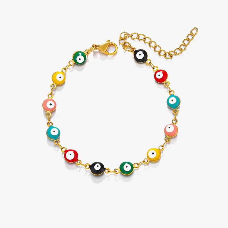 Tully Evil Eye Bracelet - Multiple colours to choose from