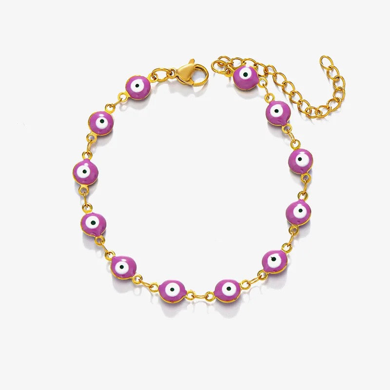 Tully Evil Eye Bracelet - Multiple colours to choose from