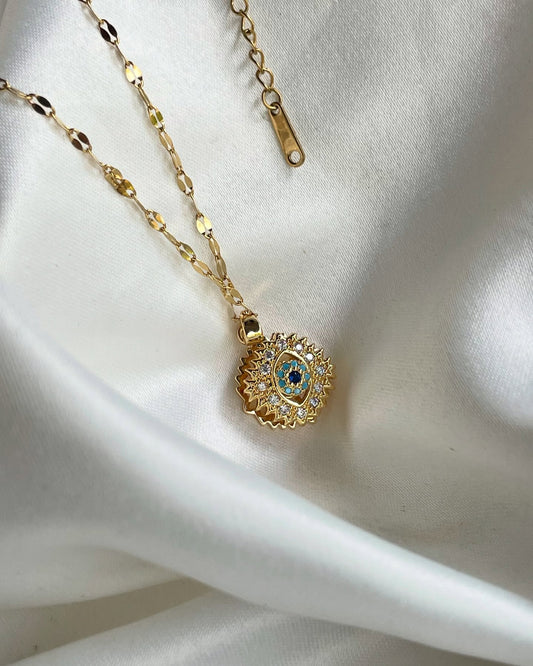 Astra evil eye necklace - Gold