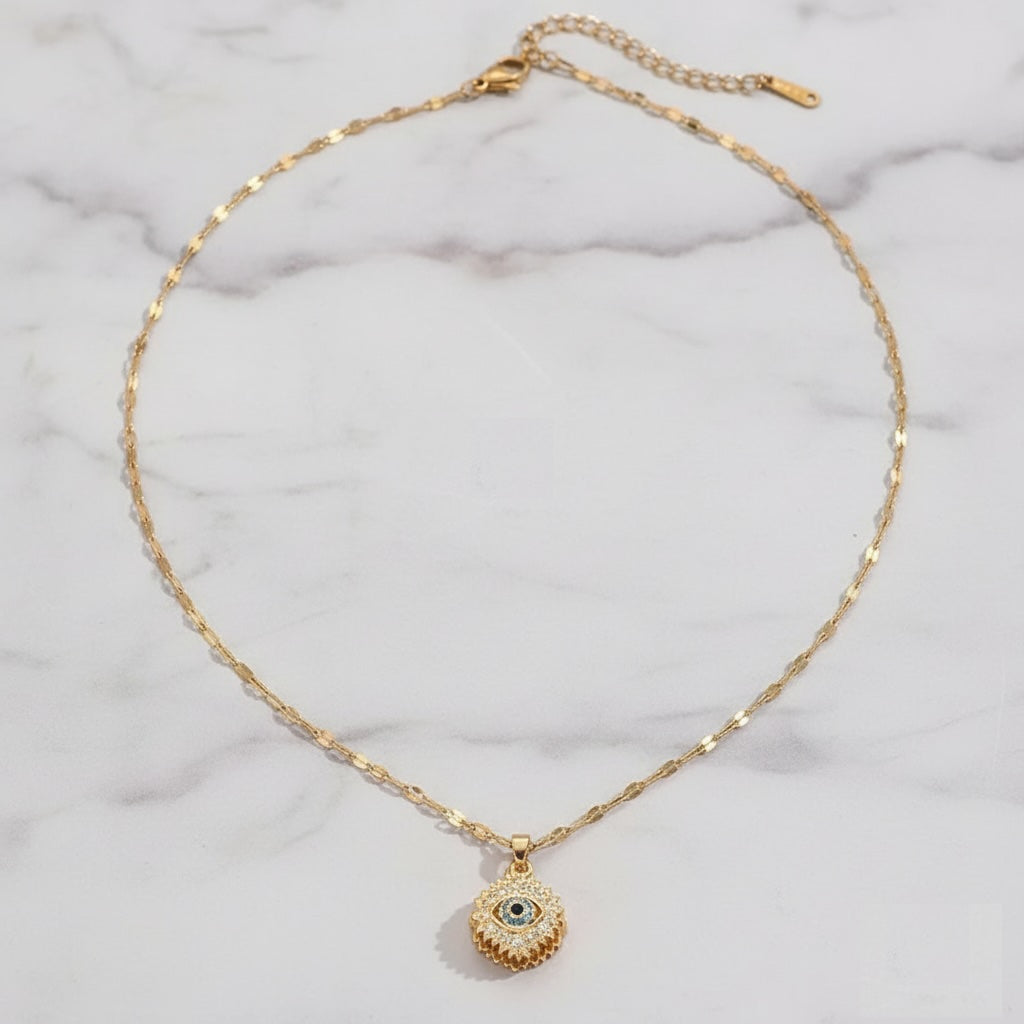 Astra evil eye necklace - Gold