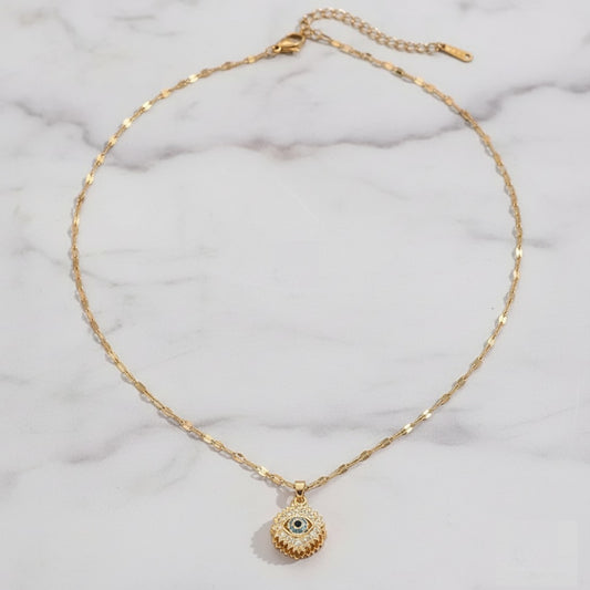 Astra evil eye necklace - Gold