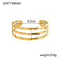 Cece C shaped Titanium Steel bracelet - GOLD