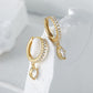 Celeste Zircon Drop Earrings - Gold