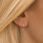 Celeste Zircon Drop Earrings - Gold