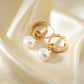 Charlotte Pearl Drop Earrings | Removable charm