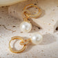 Charlotte Pearl Drop Earrings | Removable charm