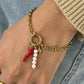 Chilli Charm Bracelet in Gold