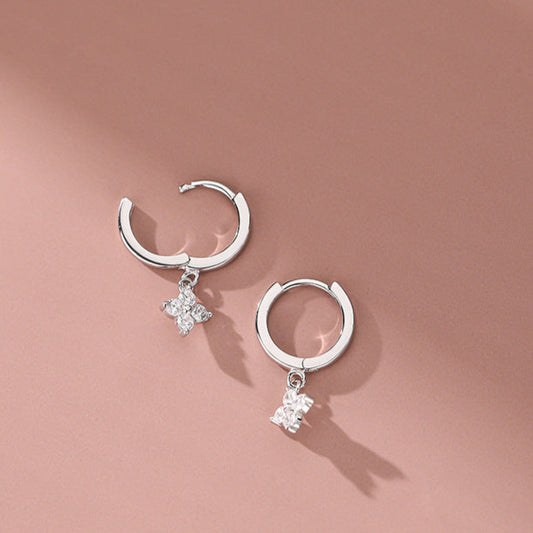 Clover Huggies - 925 Sterling Silver