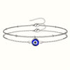 Aura Evil Eye Bracelet Duo - Silver