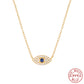 Elody Evil Eye Necklace - Gold