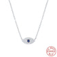 Elody Evil Eye Necklace - Silver
