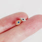 Ivy Studs - Evil Eye Sterling Silver Earrings – Protection & Elegance ✨